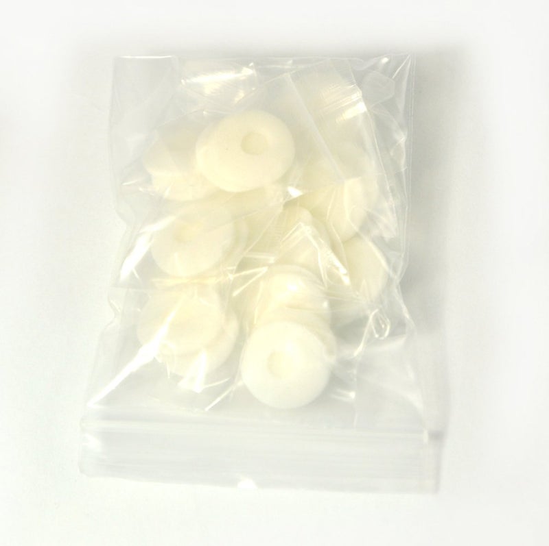 Ougual 12 Pack(24pcs) 18mm Earbud Foam Earpad, Replacement Sponge Covers for Earphone (White) - Image 4